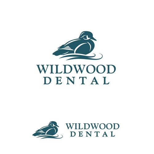 Design a wood duck logo for Wildwood Dental Design by 1001.designs