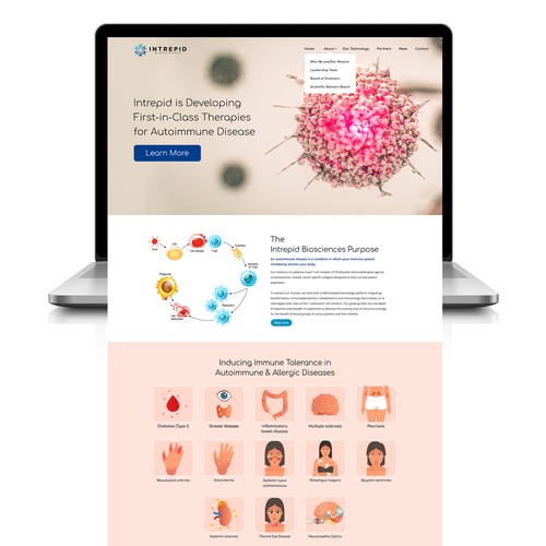 Designs Biotech Website Design Web page design contest