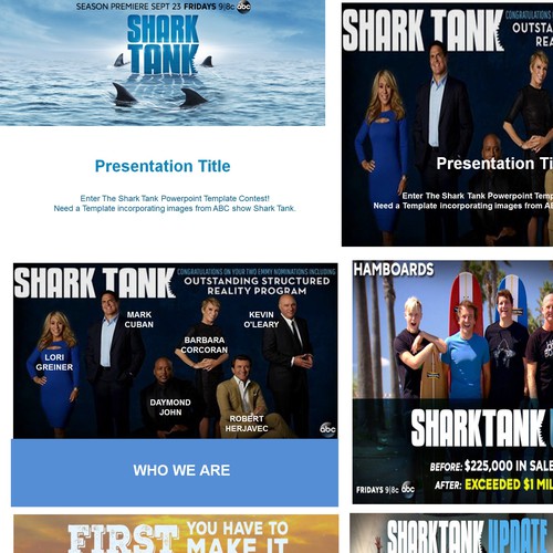 Enter The Shark Tank Powerpoint Template Contest! PowerPoint template