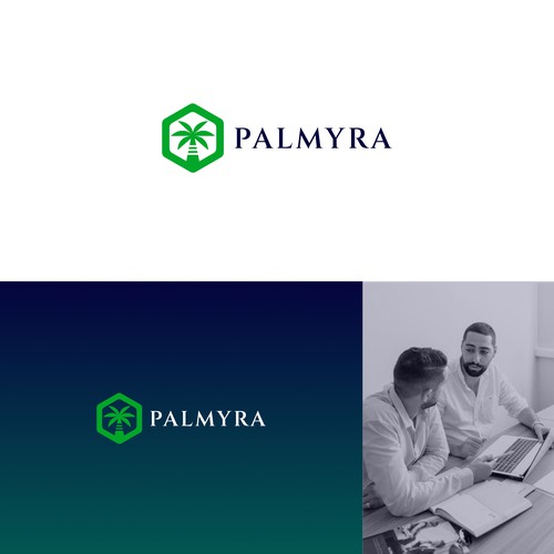 Palmyra Logo Context - Mix of History and Technology Design by topeng4