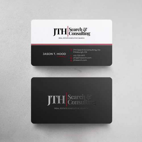 Business Card Design for Executive Search Firm Design by chandrayaan.creative