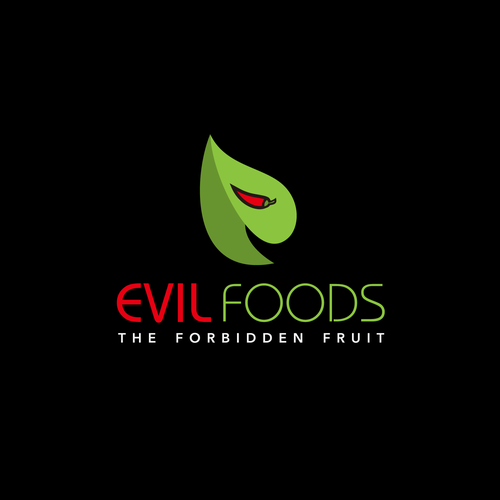 Design a unique, funky logo for "Evil Foods" a food company offering healthy, too good to be true snacks. Réalisé par ardhaelmer