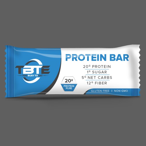 Design a unique protein bar wrapper for Too Busy To Eat Design von MMX