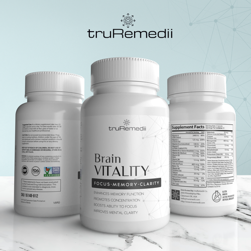 Design minimalist supplement label for a premium brand Design by Tamara.D