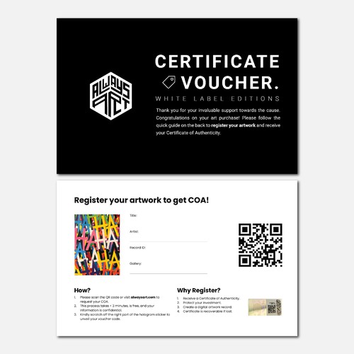 Certificate Voucher Design por rozenschnee