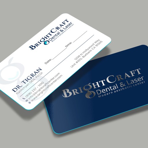 Modern Dental and Medical SPA business card Design réalisé par RENEXIT