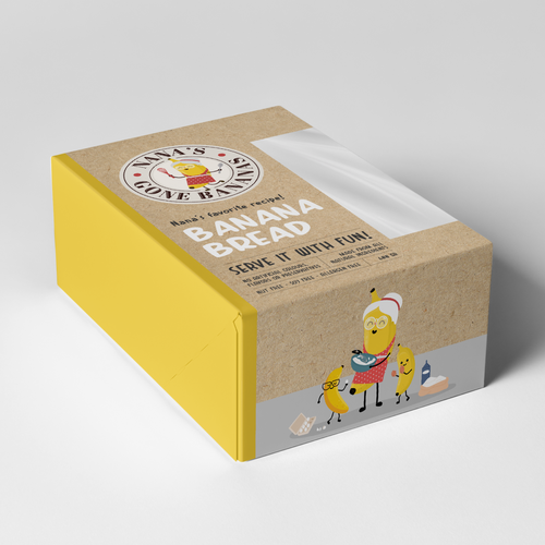 Download Fun Wacky And Creative Design Needed For Simple Banana Bread Packaging Product Packaging Contest 99designs PSD Mockup Templates