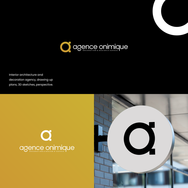 Design by veeqee titled "Simple clean elegant letter AO logo for architecture"