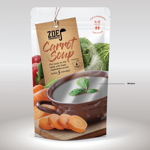 Modern / trendy soup packaging! Design by Holiday26