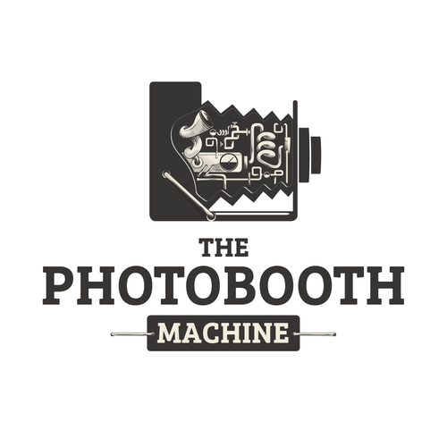 Create a nostalgic, steampuck inspired logo for The Photobooth Machine Design by Point.0