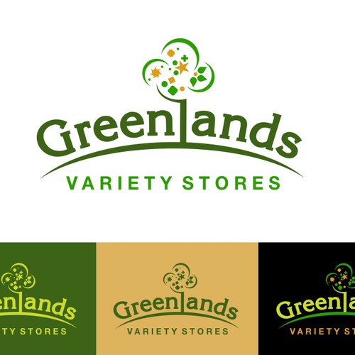 logo for Greenlands Variety Stores | Logo design contest