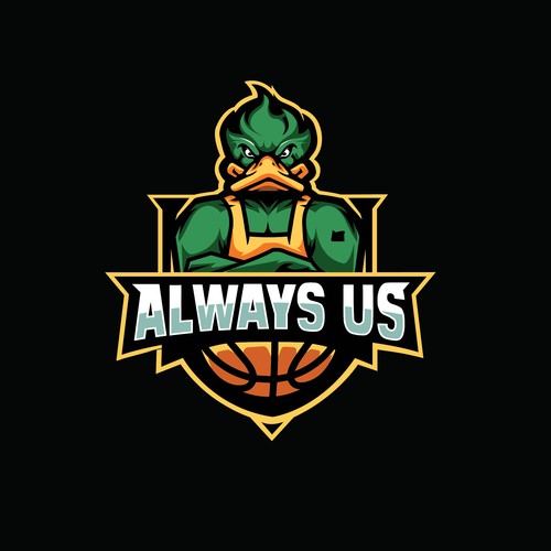 Basketball Logo for Always Us - Your Winning Logo Featured on Major Sports Network Design réalisé par Parbati