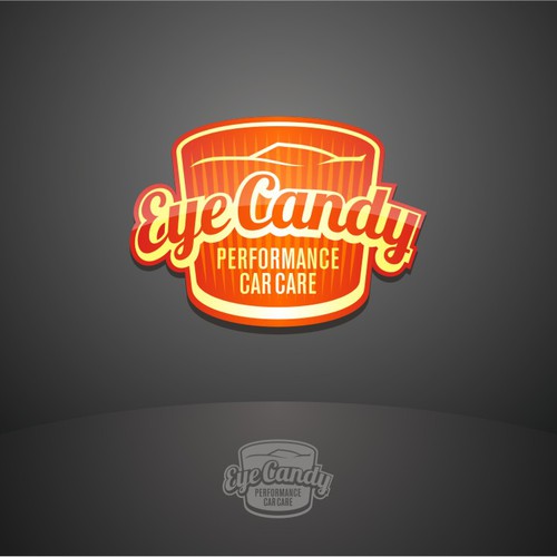 Eye candy fun logo concept Royalty Free Vector Image