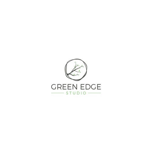 Design a nature-focused logo for Green Edge Studio, a sustainable landscape design start-up. Design by albert.d
