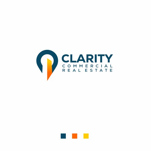 Logo + Brand Guide for Clarity Commercial Real Estate Design by Brain.co