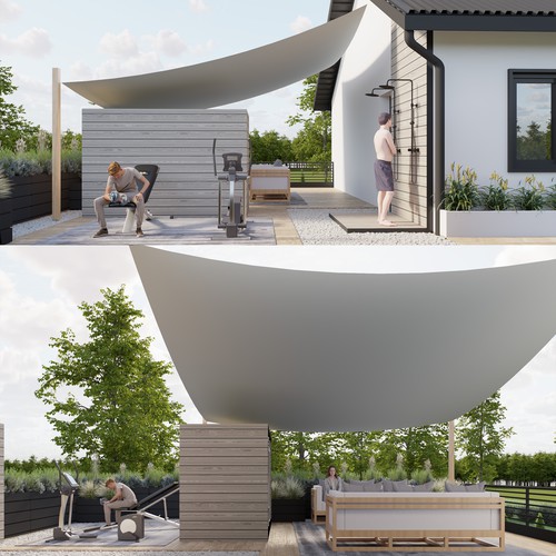 Ideation: Roof Top Terrace Design by Muzaena