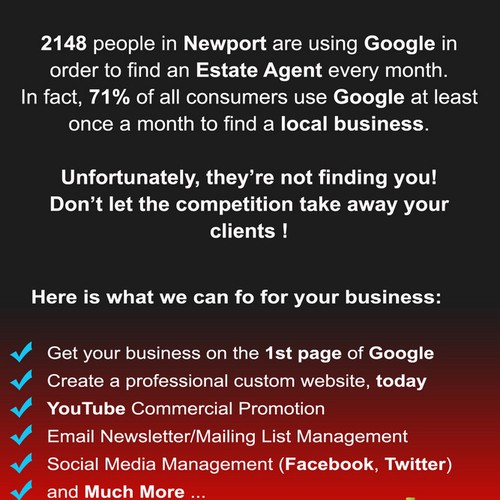 Help Prestige-SEO LTD with a new flyer or postcard Design by Iceblast