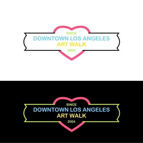 Downtown Los Angeles Art Walk logo contest Design by BirdFish Designs