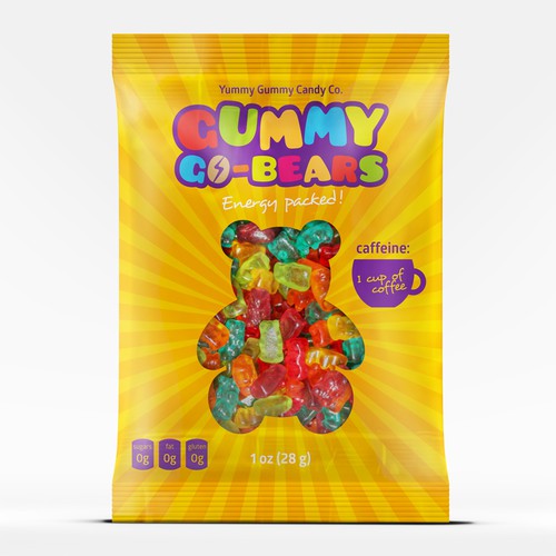 Package Design for Caffeinated Gummy Bears! | Product packaging contest