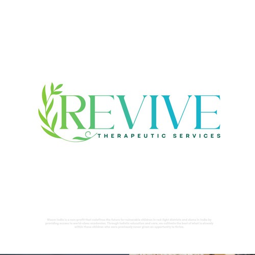 Looking for a modern, refreshing logo for Revive Therapeutic Services Design réalisé par S H A Y