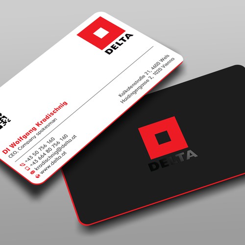 Design DELTA Business Card Relaunch por prosenjit_P