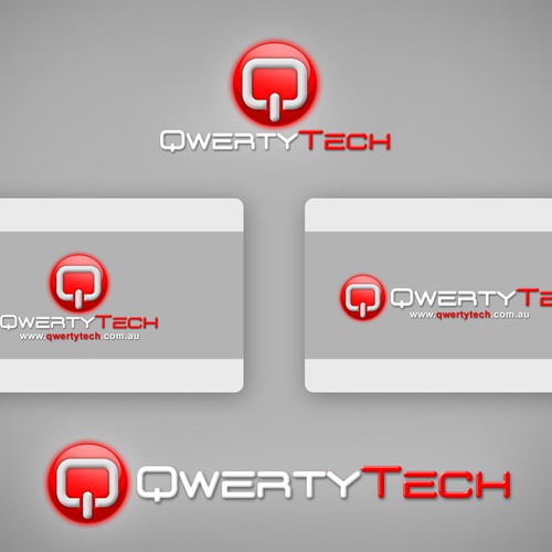 Create the next logo and business card for QwertyTech Ontwerp door Raden Handoko