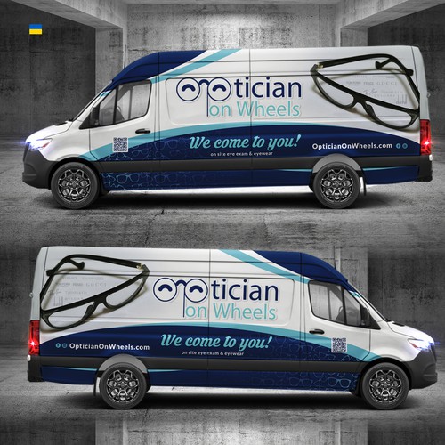 Car wrap for optician on wheels  Car, truck or van wrap contest