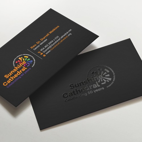 Business Card for Growing Progressing LGBTQ Church Design by LAXMI DESIGNHUB