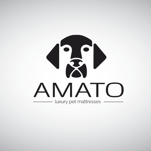 AMATO modern/luxury dog bed logo Design by Mirceski