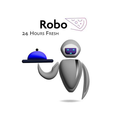Luxury style of Robot that is making fresh pizza!! Diseño de 1001HandmadeArt
