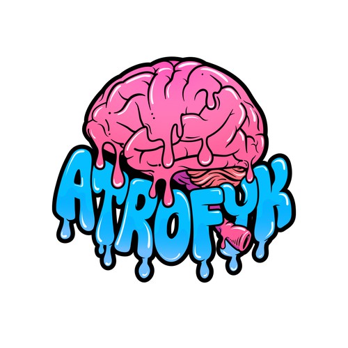 Diseño de Help me melt brains with a logo representing my internet persona de Athew_Yana