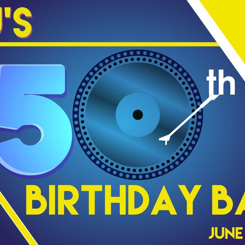 We need a logo for my friend EJ's 50th birthday bash Design by Davissen