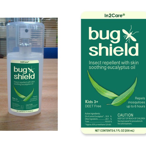 A product label for an insect repellent based on African lemon eucalyptus oil Design réalisé par SulieCreative