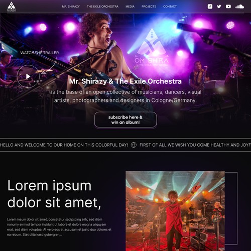 Web page design contest entry by Daruisz