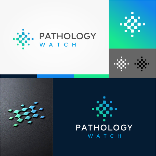 Design an attention grabbing laboratory/technology logo for AI software company. Design by Anna Rid