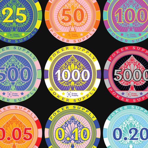 "Designs für Pokerchips-Serie" winning Postcard, flyer or print