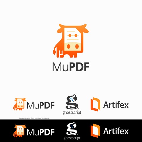 Design MuPDF's Next Logo - Minimalist Elegance or Stylized Cow? Design by ham7