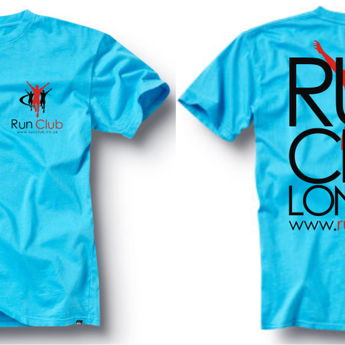t-shirt design for Run Club London Design by Jhony Wild