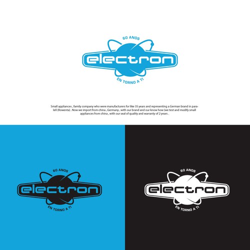 Newlogo designwith the electron drawn as a solid logo Diseño de Hamlet/simba14