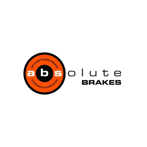 Designs Absolute Brakes Auto repair shop logo focused on repairing