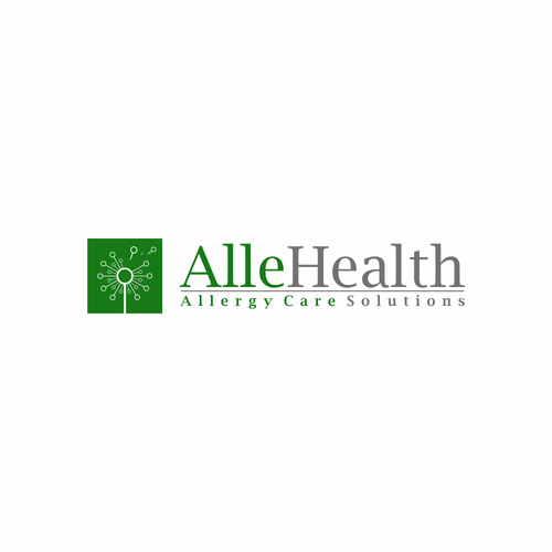 Create a logo for a new allergy company called AlleHealth Design by suket design