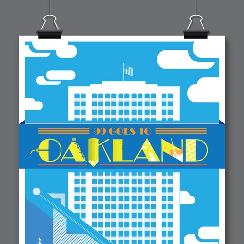 Community Contest: Create a great poster for 99designs' new Oakland office (MULTIPLE WINNERS!) Design by rizkia