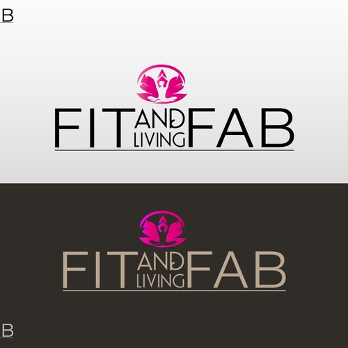 Fit n Fab Fitness Logo Template