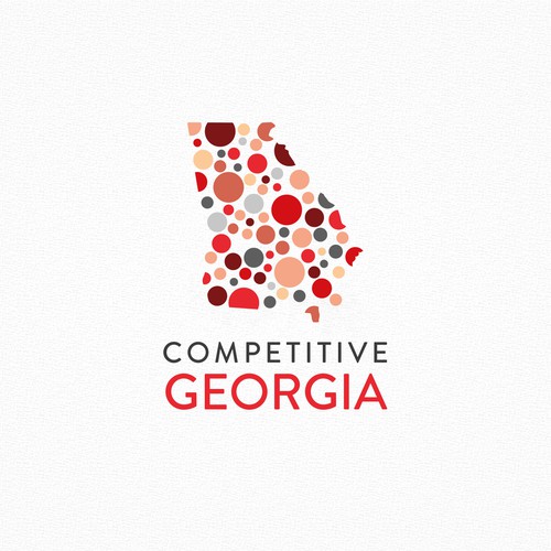 Create a logo using the state of GA as the main image underlying the
economic strength of diversity Diseño de Jilldreamer