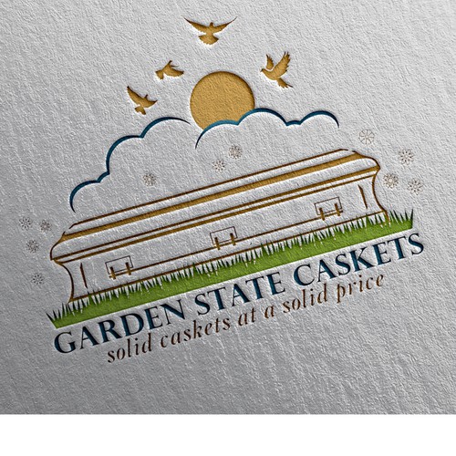 casket company logo Design by vinden