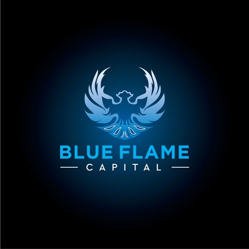 We need a Blue Flame Logo worthy of classic car hood status...but not...really. Design by DaaCreations