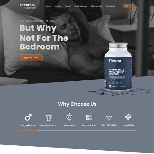 Supplement Website Design réalisé par ⭐CaptMarvel⭐