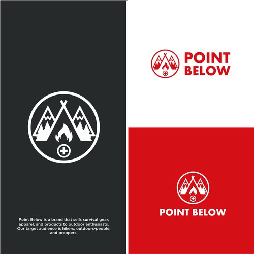 Logo for Outdoor Survival Equipment Brand Design by White Lily
