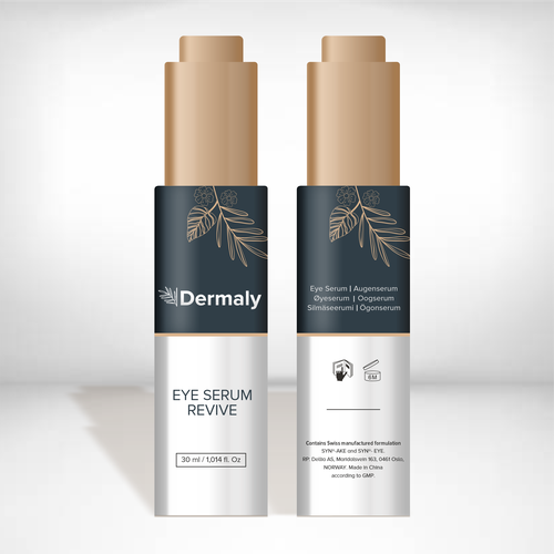 Eye serum bottle design Design by SONUPARMAR