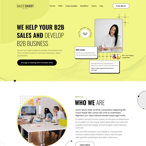 Designs | Sales Smart | Web page design contest